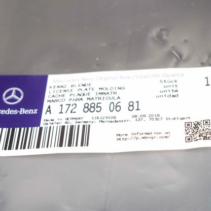 NEW MERCEDES-BENZ SLK R172 FRONT LICENSE PLATE HOLDER A1728850681
