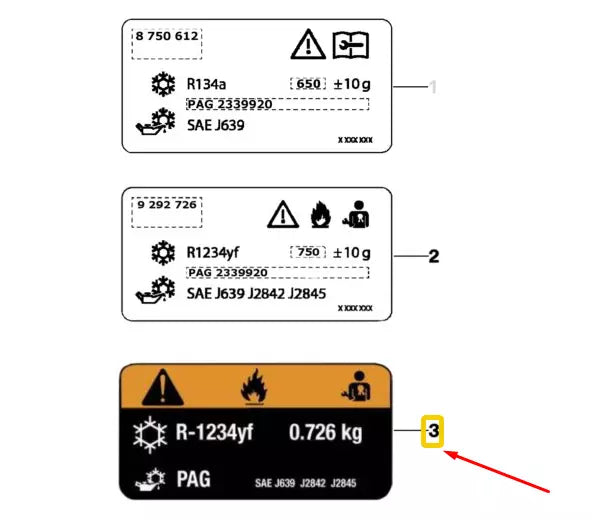 NEW BMW 5 G30 COOLANT LABEL 71236832291 6832291 ORIGINAL