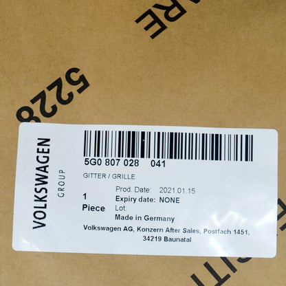 NEW VW GOLF MK7 FRONT BUMPER RIGHT VENT GRILLE 5G0807028041 ORIGINAL
