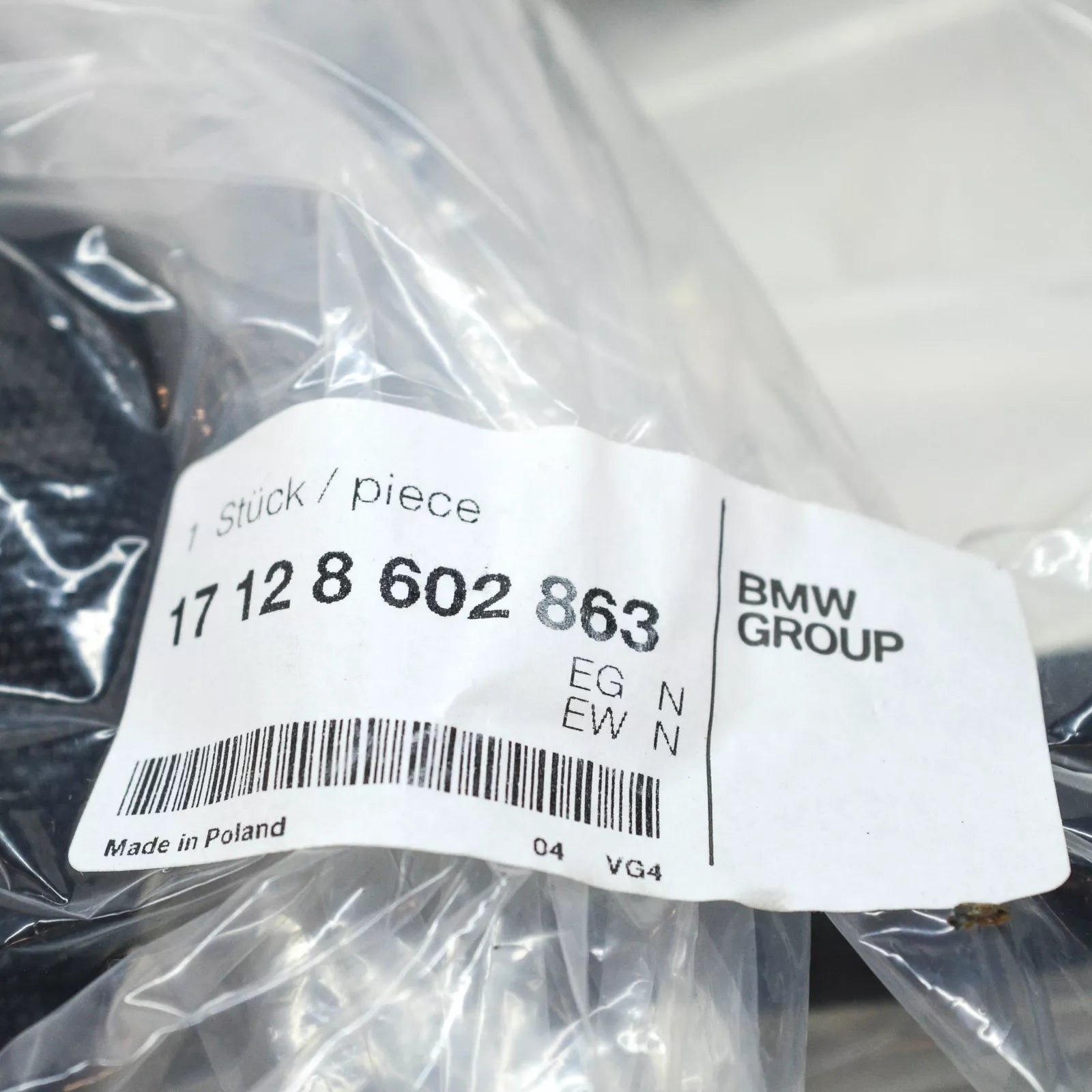 NEW BMW 5 G30 COOLING REMOTE RADIATOR UPPER HOSE 17128602863 ORIGINAL