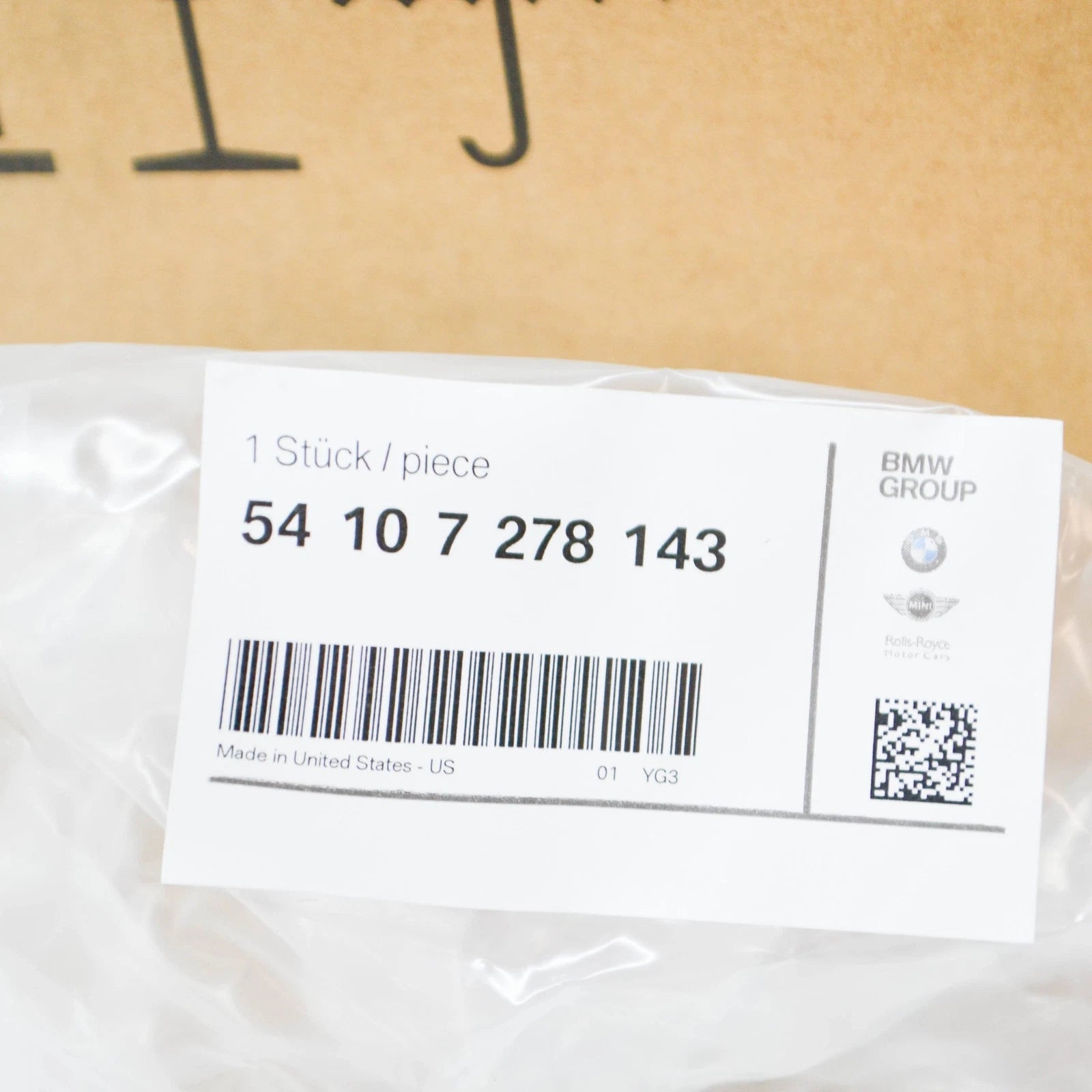 NEW BMW X5 E70 FLOATING HEADLINE ACTUATOR WIRE 54107278143 7278143 ORIGINAL