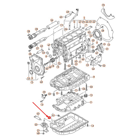 NEW AUDI A4 8K B8 ENGINE OIL PAN 06H103600AA ORIGINAL