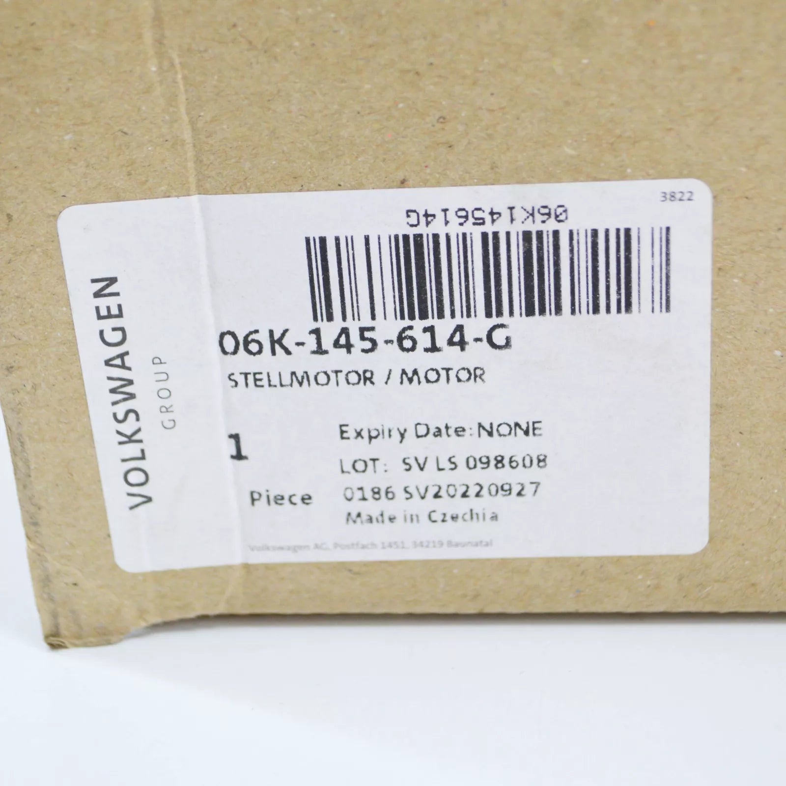 NEW AUDI A3 8V EXHAUST GAS TURBOCHARGER SERVOMOTOR 06K145614G ORIGINAL