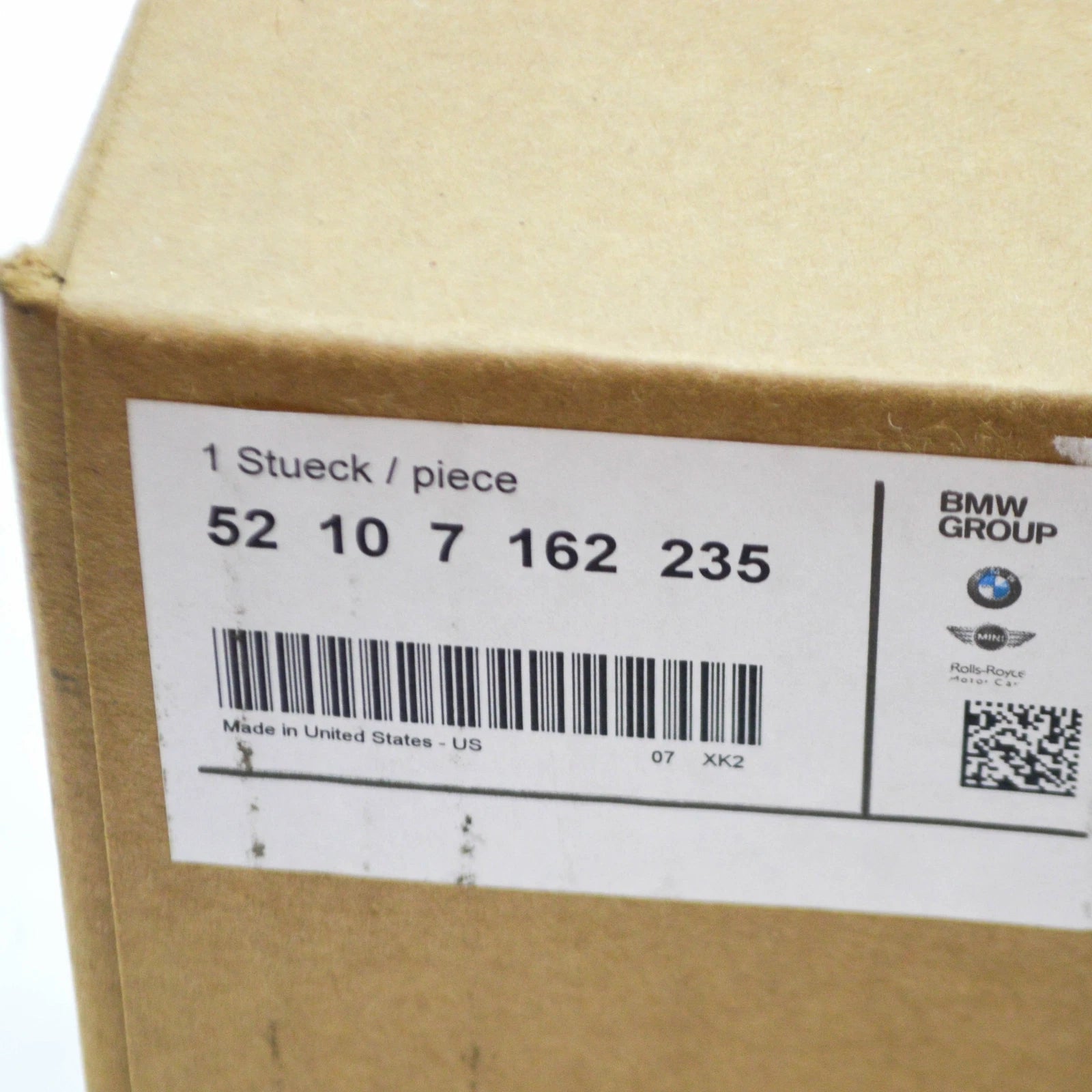 NEW BMW X5 E70 FRONT LEFT UPPER RAIL FINISHER TRIM 52107162235 ORIGINAL