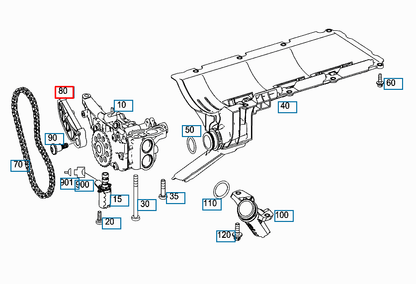new mercedes-benz c w204 chain tensioning lever a2721810259 original