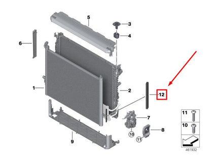 NEW BMW 8 COUPE G15, F92 COOLANT TEMPERATURE SENSOR 8650714 13628650714 ORIGINAL