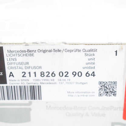 NEW MERCEDES-BENZ E-CLASS W211 FRONT RIGHT FOG LIGHT GLASS A2118260290 ORIGINAL