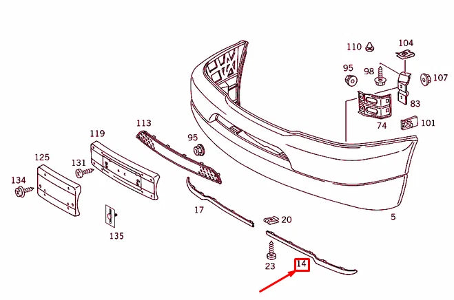 NEW MERCEDES-BENZ ML W163 FRONT BUMPER LEFT SIDE SPOILER A16379301887D81
