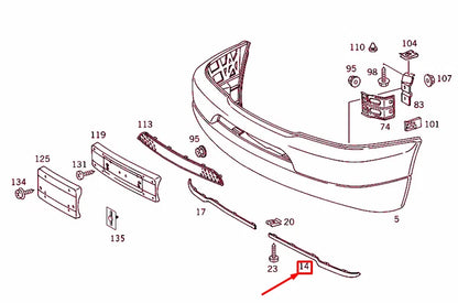 NEW MERCEDES-BENZ ML W163 FRONT BUMPER LEFT SIDE SPOILER A16379301887D81