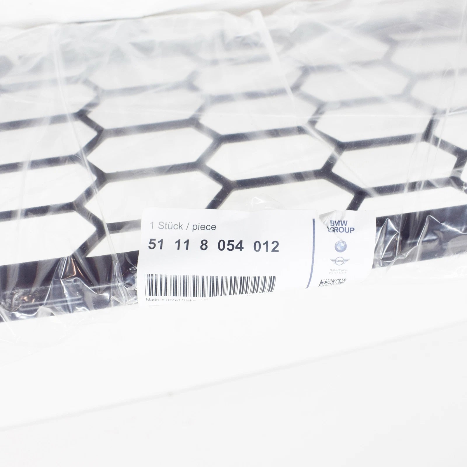 NEW BMW X5 F15 FRONT BUMPER M LOWER CENTRE GRILLE 8054012 51118054012 ORIGINAL