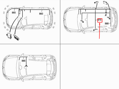 new mercedes-benz gla x156 keyless go wiring harness a1565405202 original
