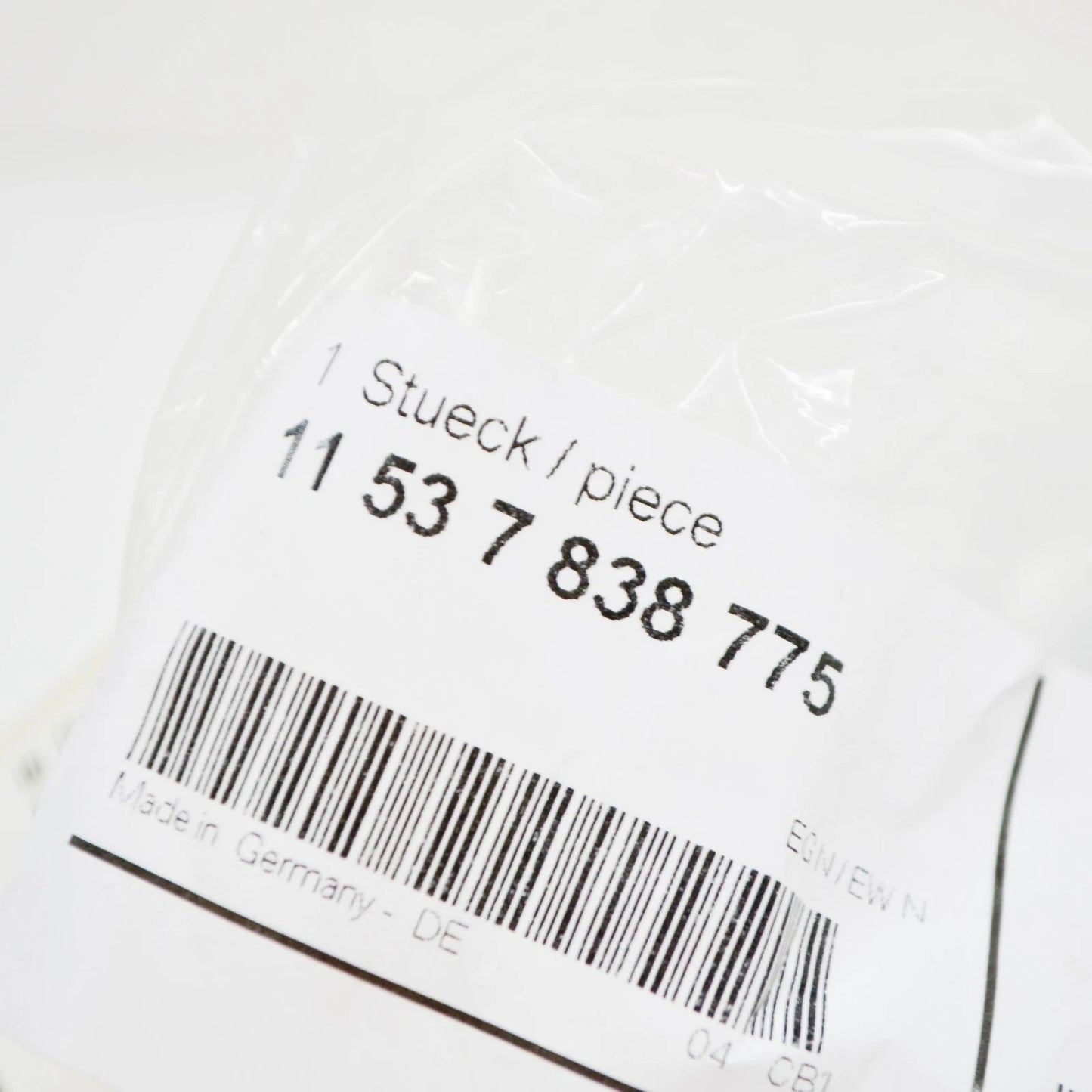 NEW BMW 3 CABRIO E93 ENGINE HEATER RETURN PIPE 11537838775 7838775 ORIGINAL