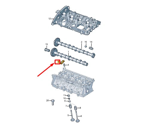 NEW VW GOLF VARIANT CG MK8 ENGINE ROLLER ROCKER ARM 06E109417AQ