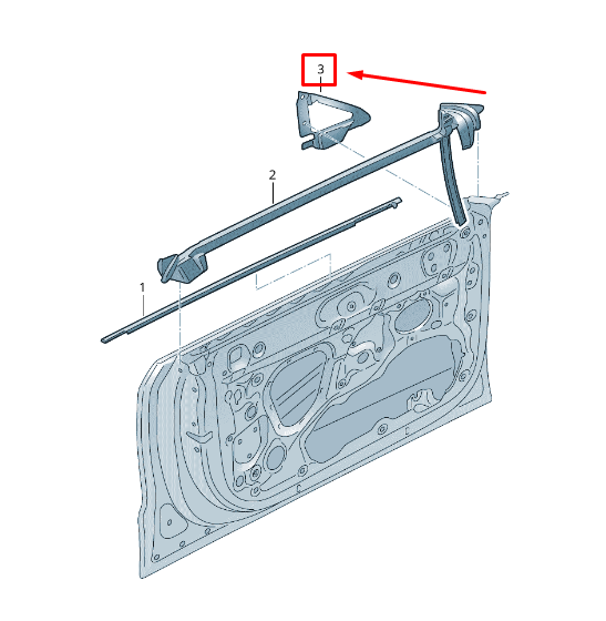 new audi q8 4mn front left inner door seal 4m8867367 original