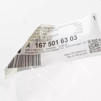 NEW MERCEDES-BENZ GLE W167 COOLANT HOSE PIPE A1675016303 ORIGINAL