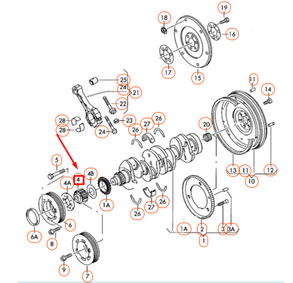 new audi a3 8p crankshaft pulley 038105263f original