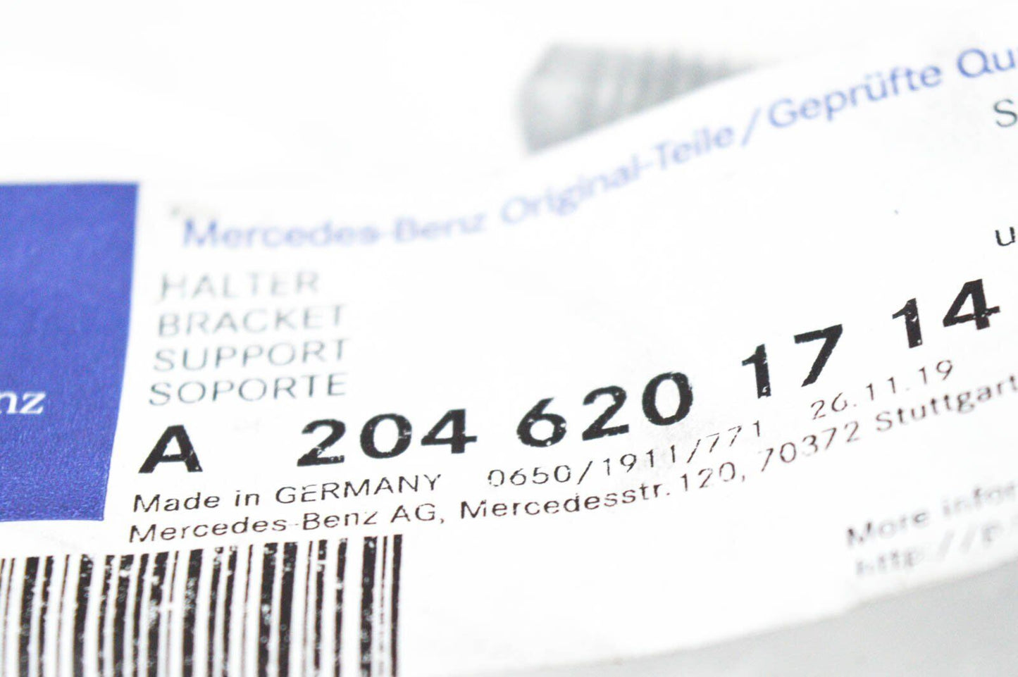 NEW MB GLK X204 FRONT RADIATOR CORE SUPPORT RIGHT BRACKET A2046201714 ORIGINAL