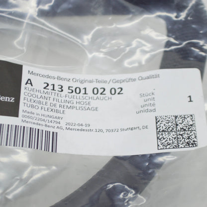 NEW MERCEDES-BENZ E W213 ENGINE COOLANT HOSE A2135010202