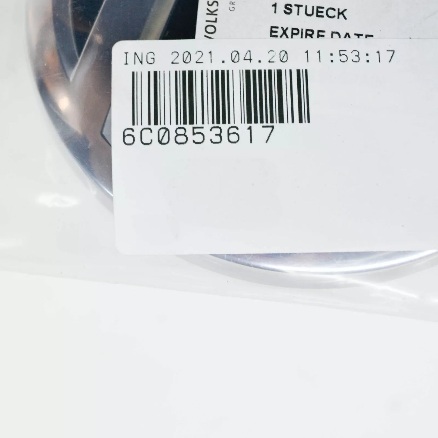 NEW VOLKSWAGEN POLO 6R MK5 REAR EMBLEM BADGE 6C0853617