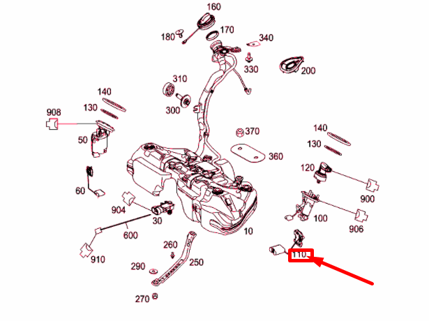 NEW MERCEDES-BENZ C W204 FUEL TANK SENDER UNIT A2045400917 ORIGINAL