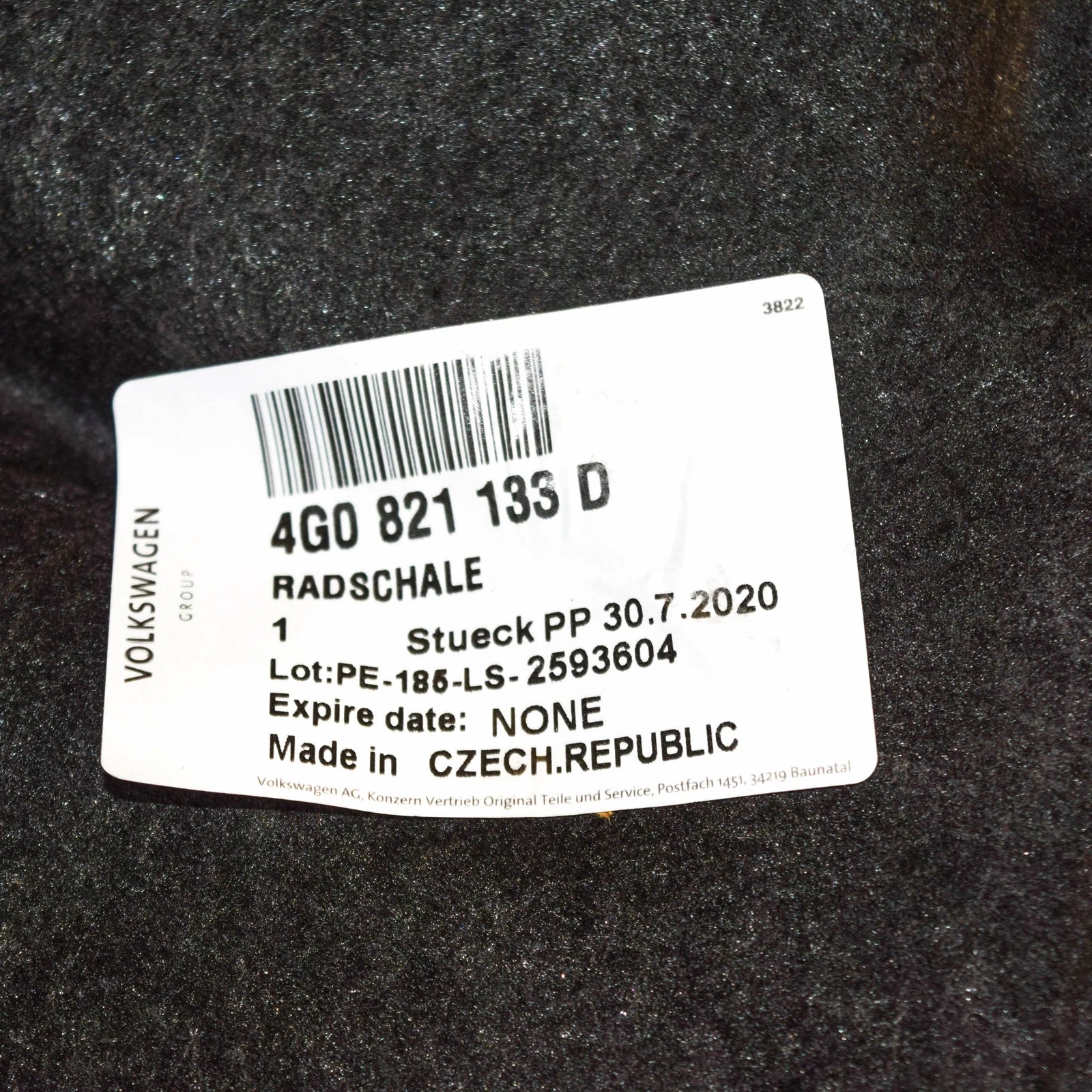 NEW AUDI A6 C7 FRONT LEFT WHEEL HOUSING LINER 4G0821133D