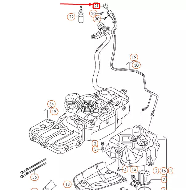 NEW AUDI Q5 8R ADBLUE TANK CAP LID 4L0131980E ORIGINAL