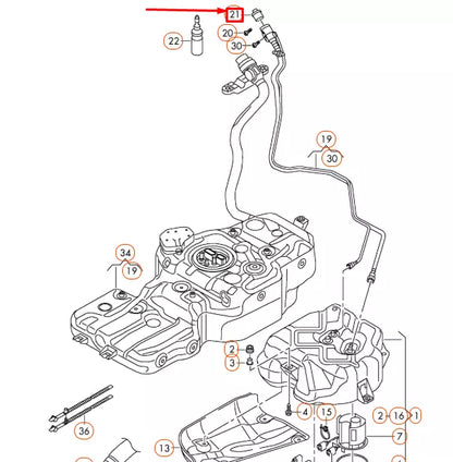 NEW AUDI Q5 8R ADBLUE TANK CAP LID 4L0131980E ORIGINAL