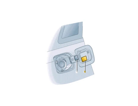 NEW AUDI A3 CABRIO 8V FUEL FILLER NECK STICKER 8V5010508AE