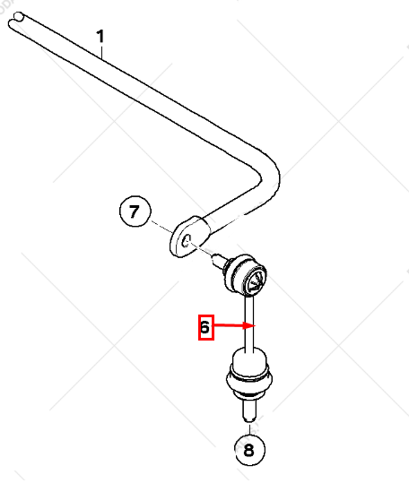 new bmw 5 e60 rear sway bar stabiliser tie rod end link 33506781540 original