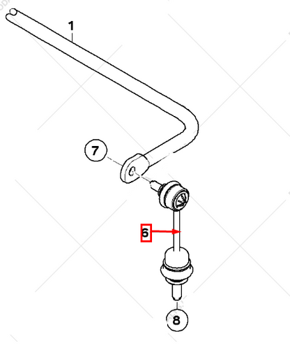 new bmw 5 e60 rear sway bar stabiliser tie rod end link 33506781540 original