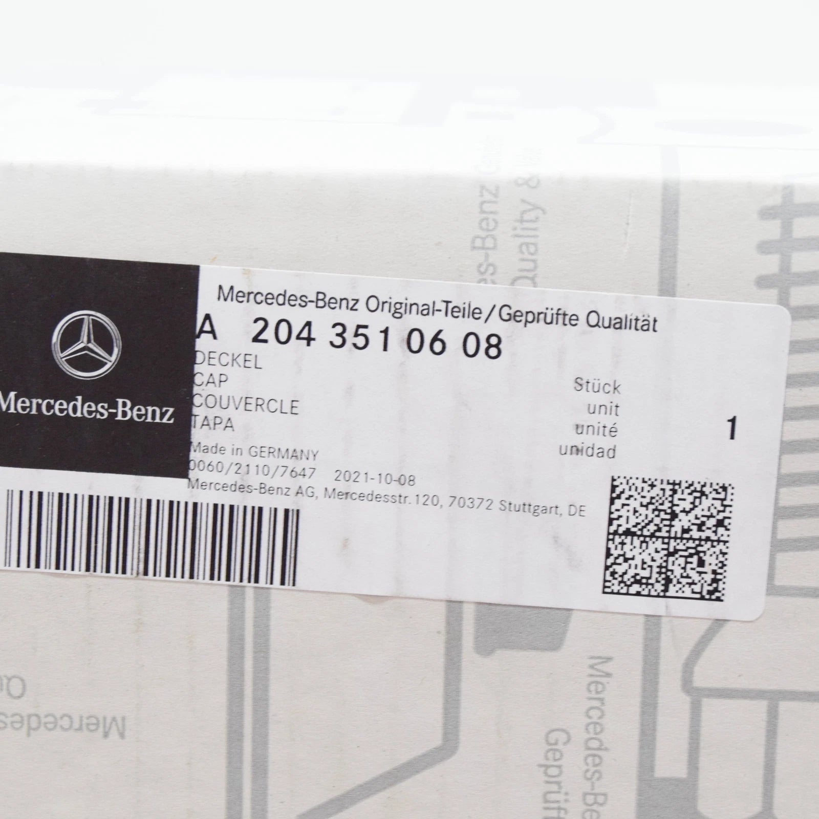 NEW MERCEDES-BENZ E W212 REAR AXLE DIFFERENTIAL COVER A2043510608 ORIGINAL