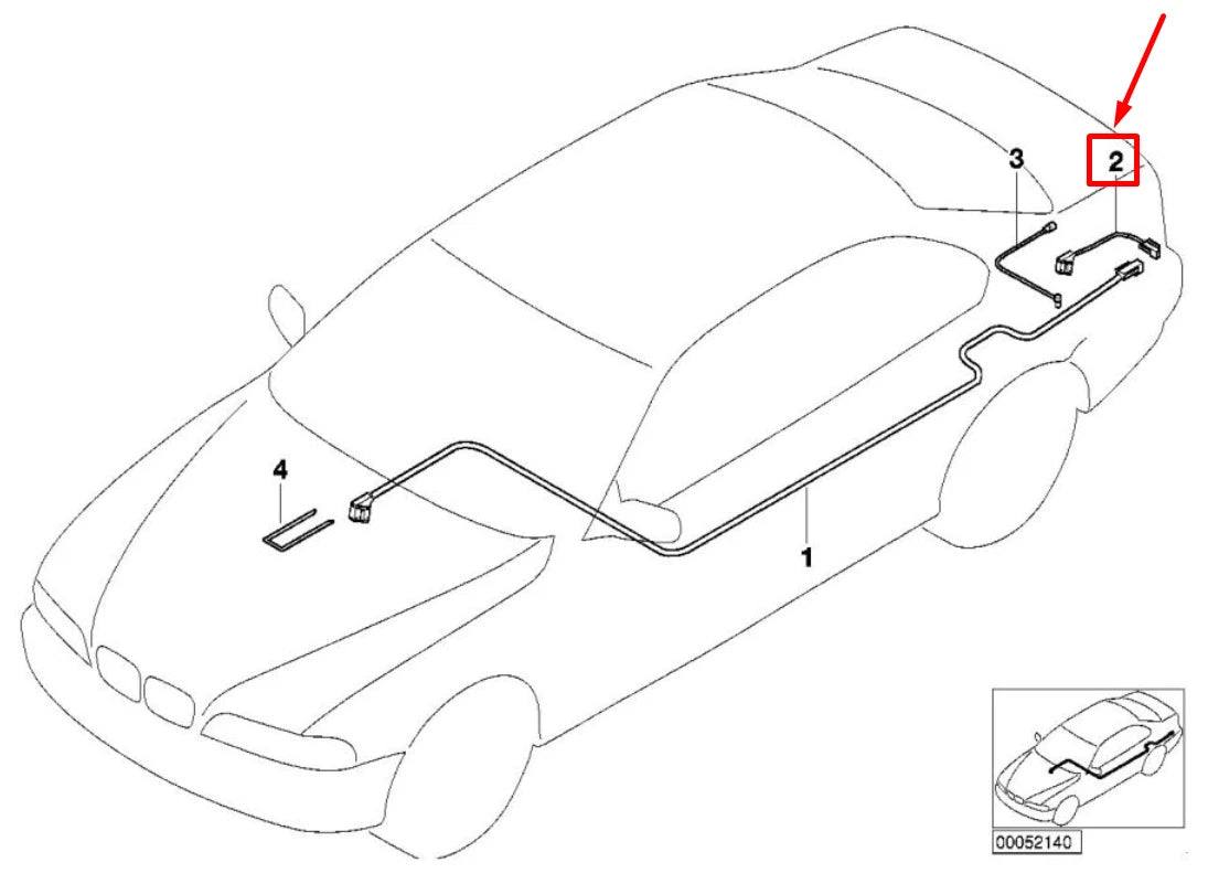 NEW BMW 5 E39 CD CHANGER CABLE 8364756 65128364756 ORIGINAL