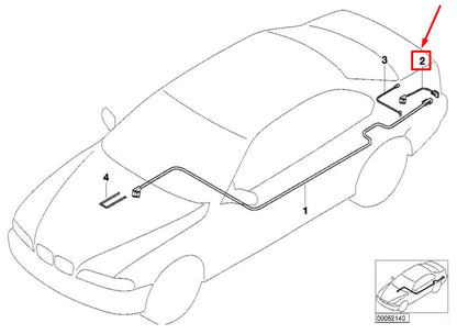 NEW BMW 5 E39 CD CHANGER CABLE 8364756 65128364756 ORIGINAL