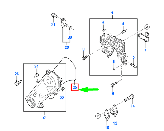 new ford ranger mk2 timing cover gasket 3600424 xm34-9f598-aa original