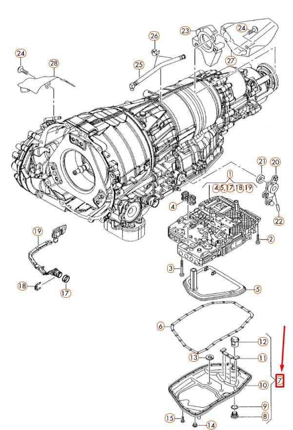 NEW AUDI A4 B7 GEARBOX TRANSMISSION OIL PAN 09L321359A ORIGINAL