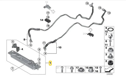 NEW BMW X6 E71 E72 HEAT EXCHANGER RADIATOR 17217553389 ORIGINAL