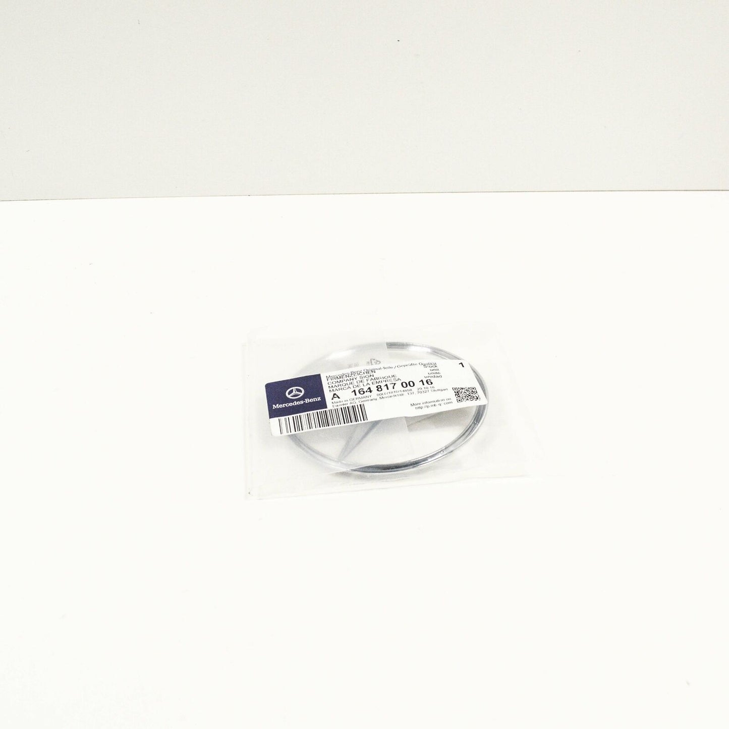 NEW MERCEDES-BENZ ML-CLASS W164 TRUNK BOOT LID BADGE EMBLEM A1648170016 ORIGINAL