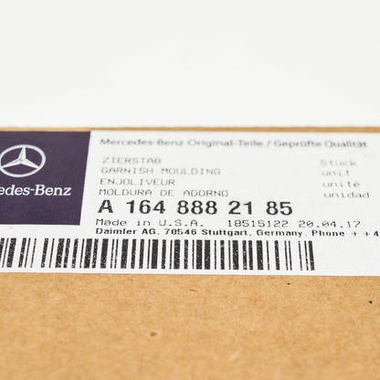 NEW MB M W164 FRONT RADIATOR GRILLE LEFT GARNISH MOLDING TRIM A164888218