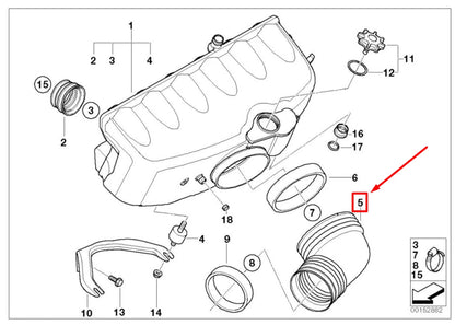 NEW BMW Z3 COUPE E36 INTAKE MANIFOLD SYSTEM AIR DUCT 11617830358 7830358