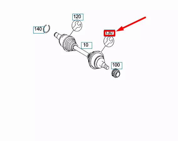 NEW MERCEDES-BENZ GLE W166 FRONT BELLOW JOINT KIT A1663507000 ORIGINAL