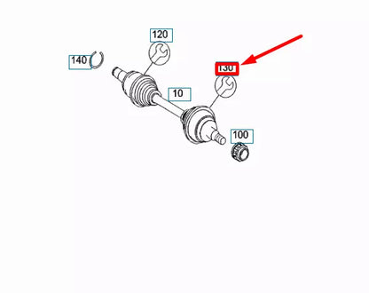 NEW MERCEDES-BENZ GLE W166 FRONT BELLOW JOINT KIT A1663507000 ORIGINAL