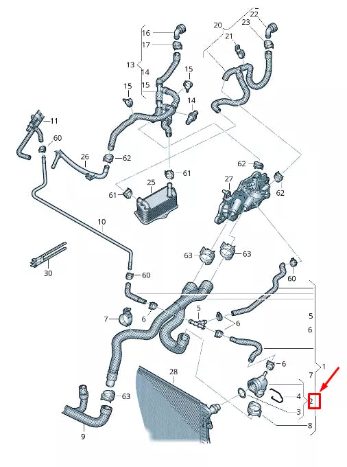 NEW VW SHARAN 7N QUICK ACTING COUPLING 5N0122291P