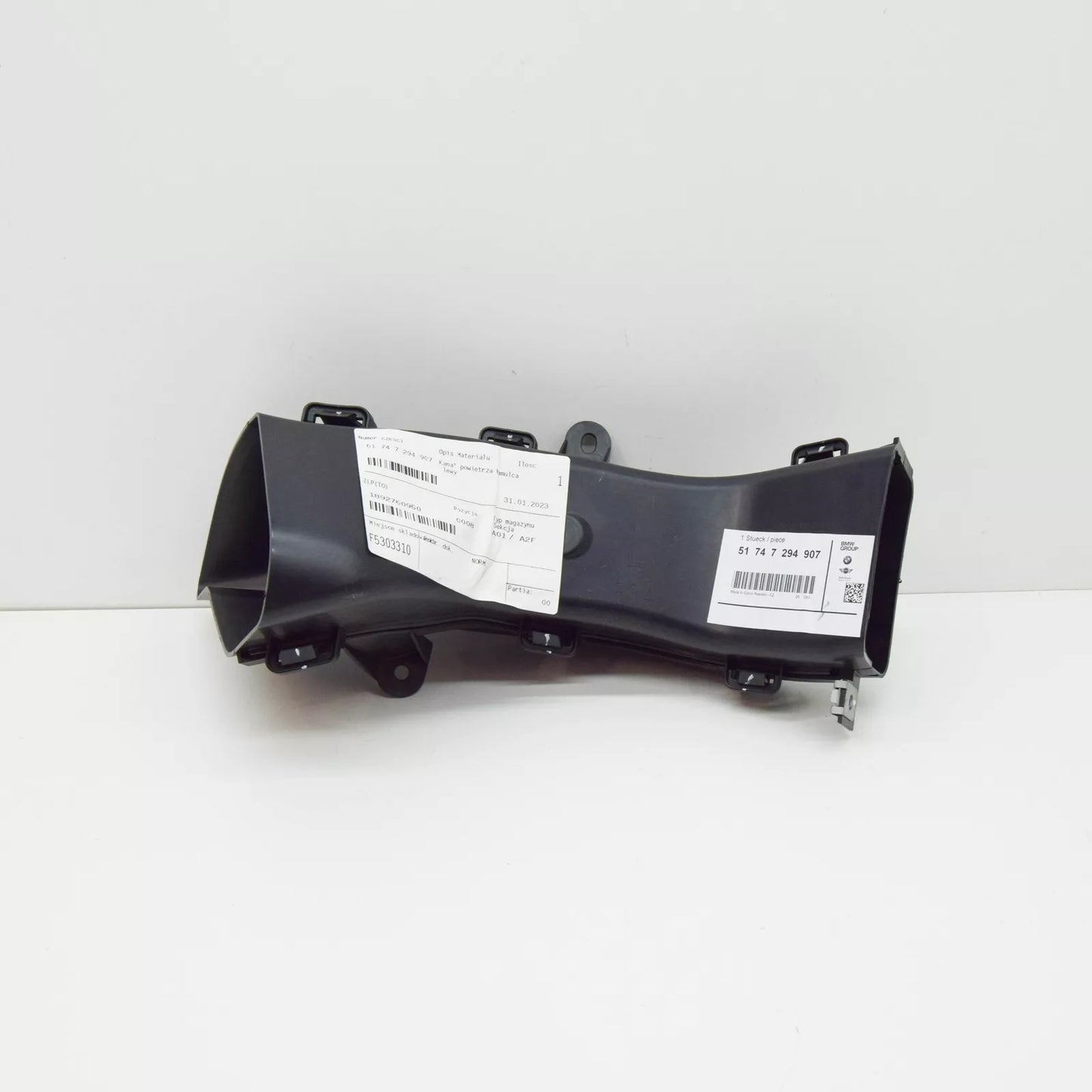 NEW BMW 3 GT F34 LEFT BRAKE AIR DUCT 51747294907 7294907 2016 ORIGINAL