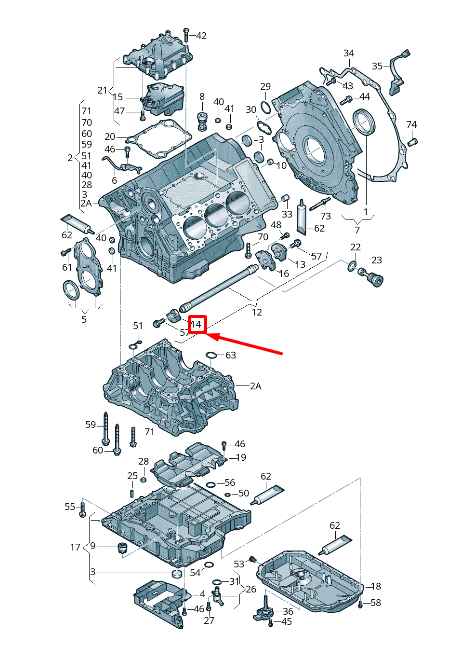 new audi a4 avant b8 engine balance shaft weight 06e103332h original
