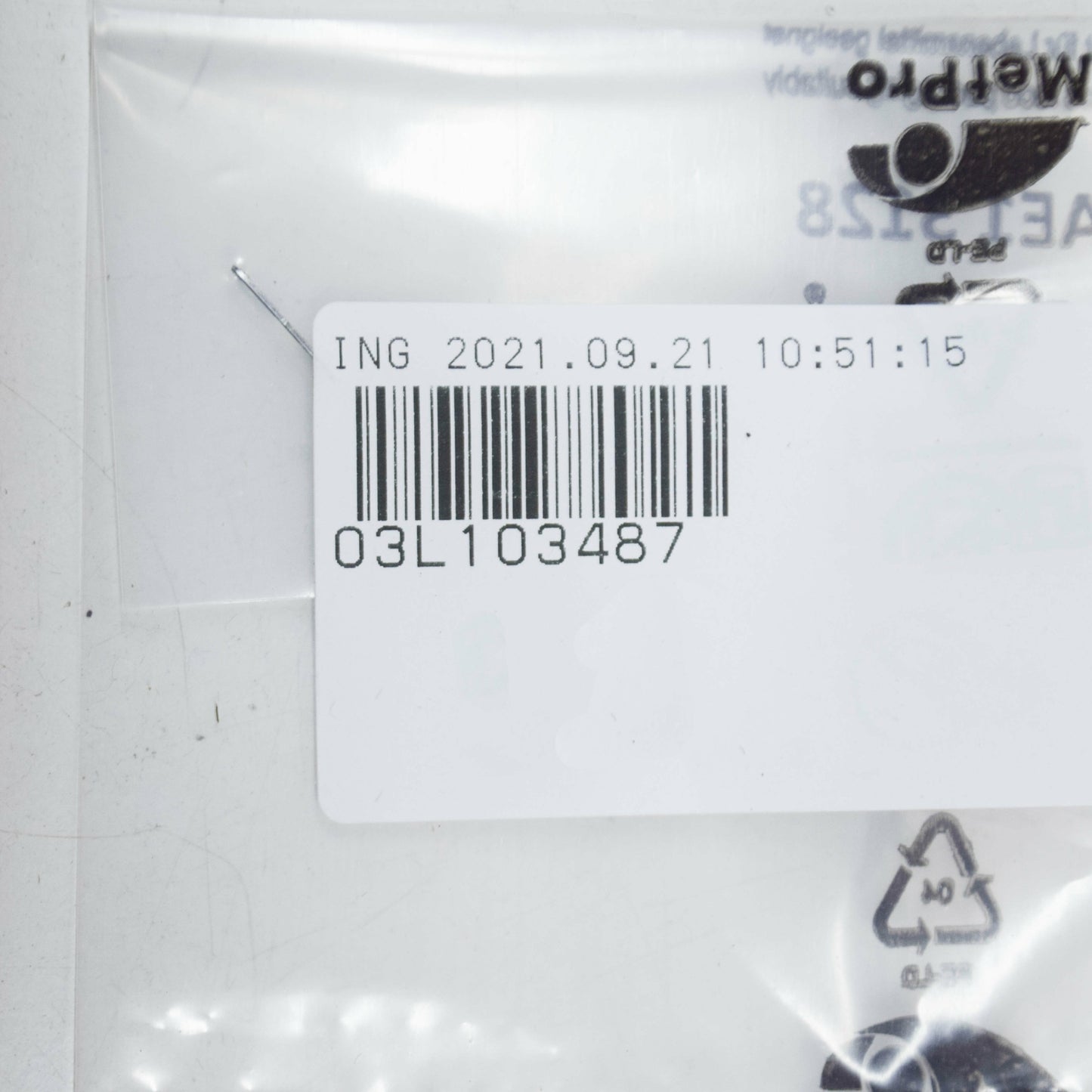 new audi a1 mk1 cylinder head tensioning plate o-ring 03l103487 original