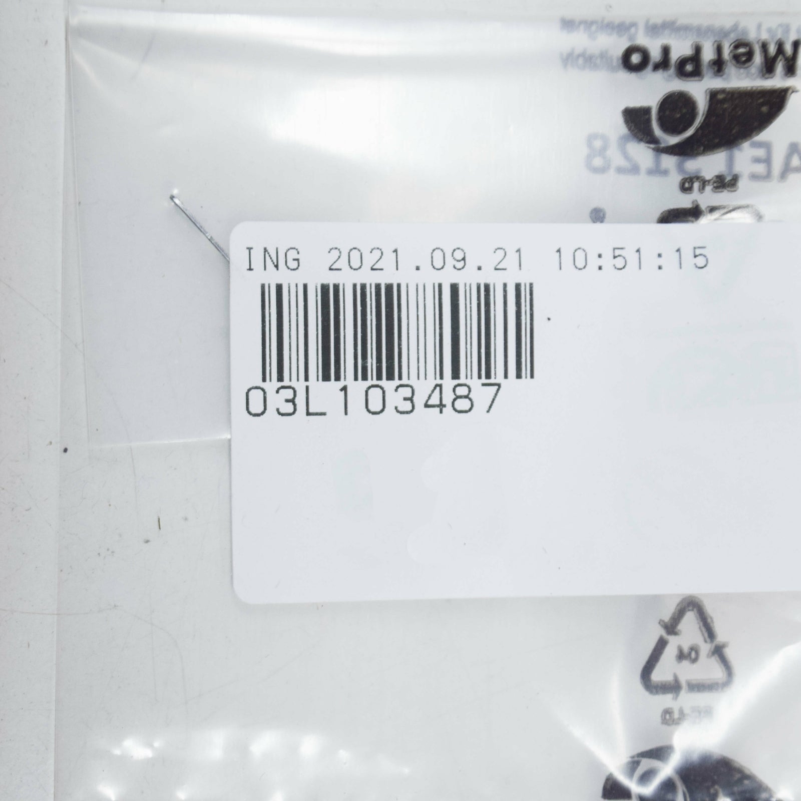 new audi a1 mk1 cylinder head tensioning plate o-ring 03l103487 original