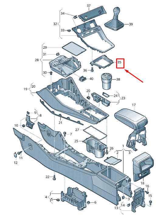 NEW AUDI Q3 F3 DISPLAY UNIT INSERT 83A8642616PS ORIGINAL