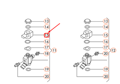 NEW VOLKSWAGEN CADDY 2K GAS SUPPLY SYSTEM COIL 2K0959975B ORIGINAL