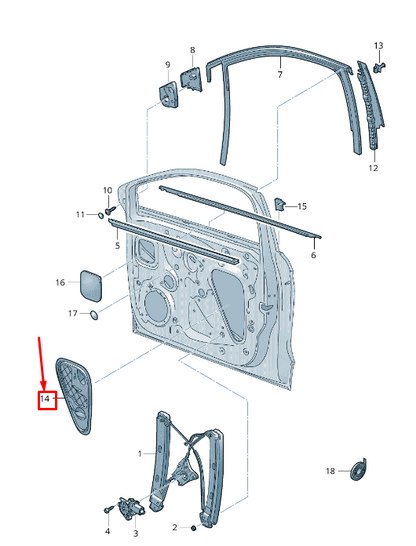 new seat arona kj front right inner door inner panel cover 6f0837916b original