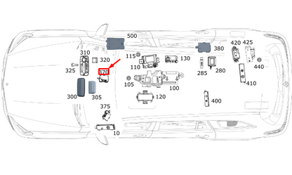 new mercedes-benz gle w167 cockpit antenna a1779052902 original